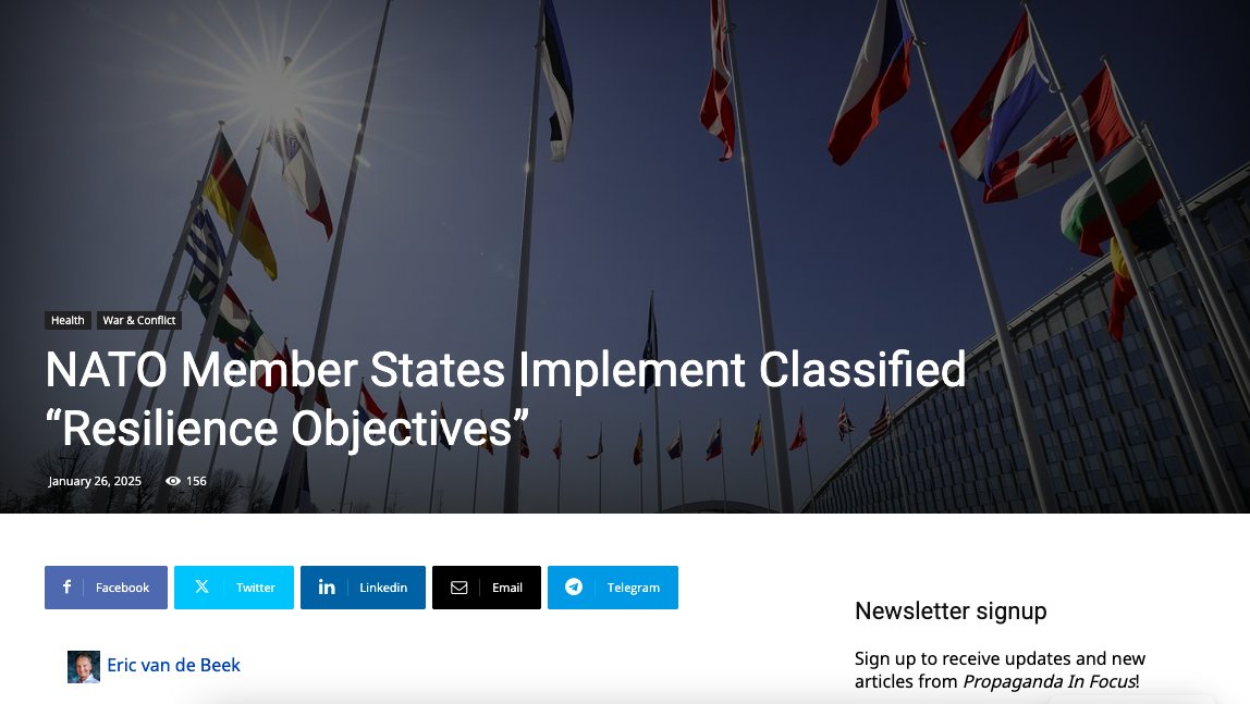 Nog niets in de Nederlandse MSM over de geheime afspraken die Rutte destijds als premier heeft gemaakt met de NAVO en die het kabinet Schoof nu moet uitvoeren. Intussen in de buitenlandse media... propagandainfocus.com/nato-member-st…