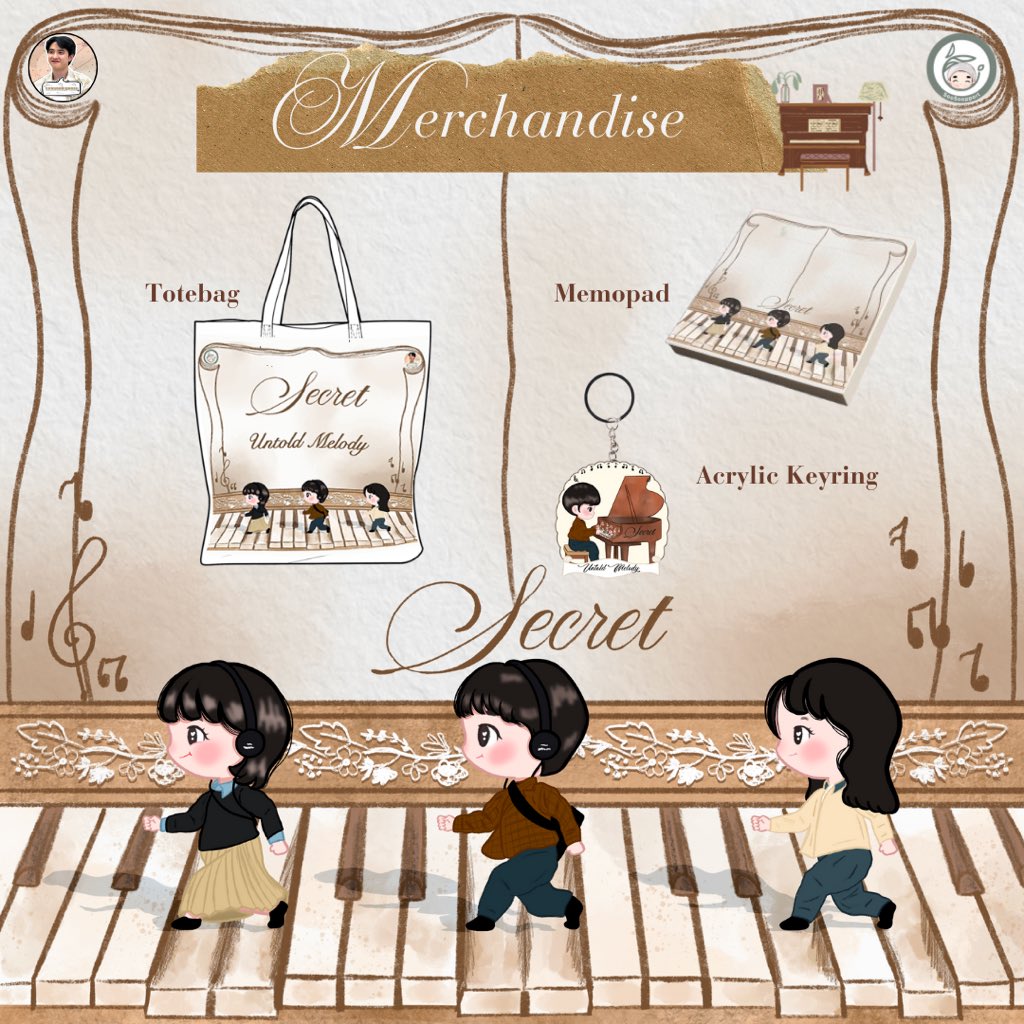 [MERCHANDISE NOBAR SECRET BY SOOSOOPPORT X DANDANIESFESS]

Hallo Kyungsoo’s Yeorobun!~
MinSooSoo ada kabar nih!
Untuk teman-teman yang belum bisa ikut nobar tapi pengen punya freebies bisa kalian order nih😆

‼️LIMITED STOCK‼️

Special Bundle : Keychain, Totebag, dan Memopad
💸Rp