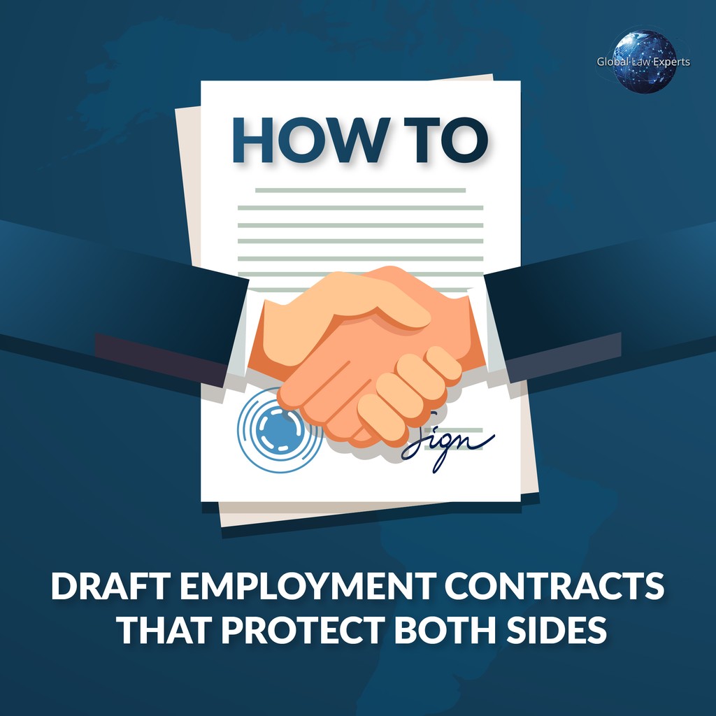 GlobalLawExpert's tweet photo. Want to protect both your business and employees? 📝 Swipe to discover how to draft foolproof employment contracts!
🌍Explore the details on our website.
➡️https://t.co/BZTZSHbUEp
#GlobalLawExperts #CommercialLaw #BusinessLaw #LegalAdvice #BusinessGrowth #LegalTips https://t.co/MDG73bFOlP