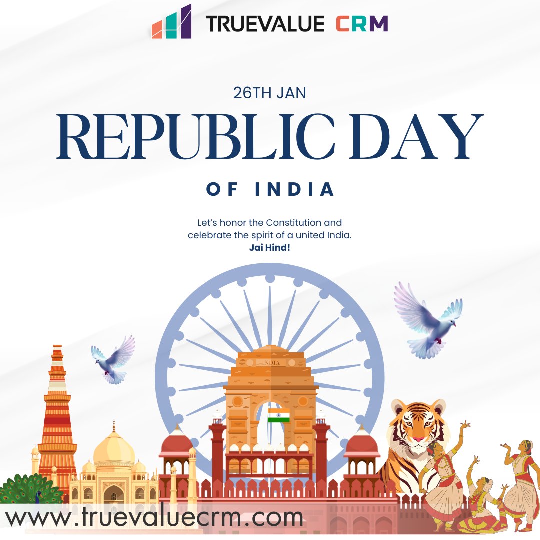 CrmTruevalue's tweet photo. "Celebrating the spirit of unity and pride this #RepublicDay! 🇮🇳       Jai Hind! ✨#26January #ProudIndian #UnityInDiversity" https://t.co/k6EGoPGLlO