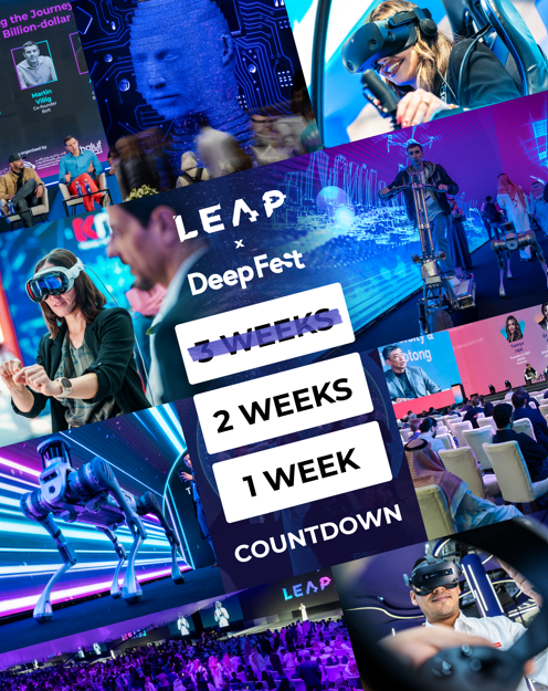 LEAPandInnovate's tweet photo. It's time to mark your calendars. Just 2 weeks until LEAP x DeepFest 2025 kicks off in Riyadh and we step Into New Worlds at the most anticipated edition of LEAP yet.

With 17+ content tracks from Sports Tech to Gaming, Health Tech, and Fintech, there’s something for everyone. And when the sessions end, LEAP Nights will keep the excitement going: https://t.co/jiziEIZyQs

Register here: https://t.co/cFjKUKGHXO

📍 Dates: 9th - 12th February 2025
📍 Location: Riyadh Exhibition and Convention Center, Malham, Saudi Arabia

#LEAP25 #DeepFest25 #IntoNewWorlds