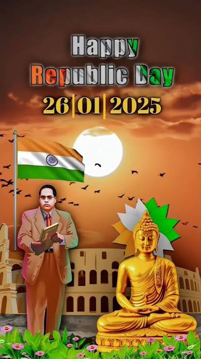 TolerantInd's tweet photo. “On this Republic Day, let us embrace the Buddhist wisdom: ‘Work out your own salvation with diligence.’ May we strive to build a nation rooted in compassion, truth, and the pursuit of collective harmony. Jai Hind!”

#RepublicDay2025 #India #Buddhism https://t.co/2jUrEG5vNo
