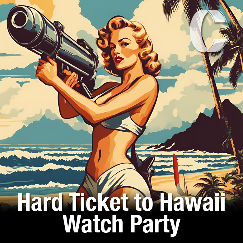 CinemaChopShop's tweet photo. 327. Hard Ticket to Hawaii Watch Party - Shawn is joined by Joey, Todd, and Lee to watch the cinematic masterpiece, Hard Ticket to Hawaii. Fire up your VCRs and watch this 1987 erotic (?) action comedy with us. https://t.co/16Ph76Ywhs

Stream it on Tubi:  https://t.co/Rt3PK6y0NU https://t.co/shH30bsttu