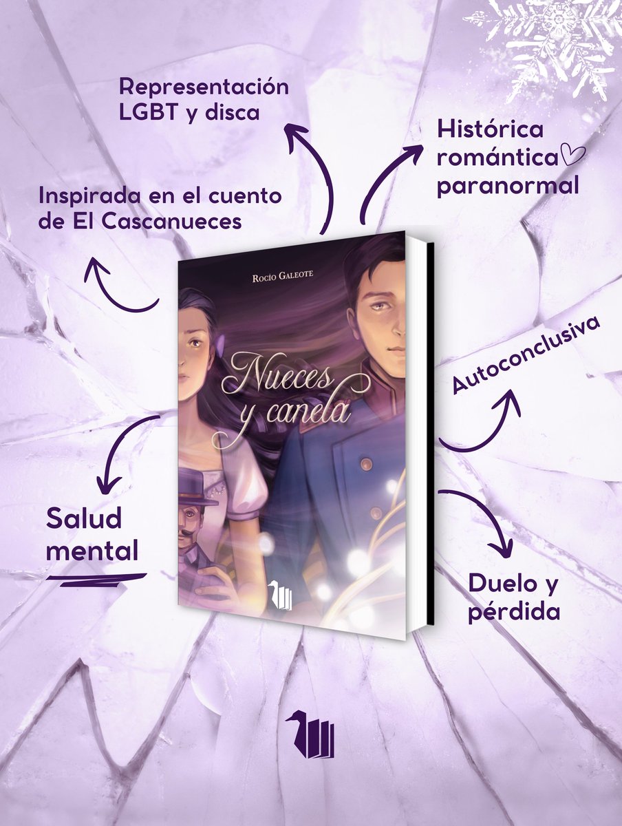 'Nueces y canela' ya está a la venta 🥹🤧✨

👻Retelling de El Cascanueces
🤍Romántica/ histórica/ paranormal
❄️El frío del invierno vs el calor de un amor que a lo mejor no lo puede todo...