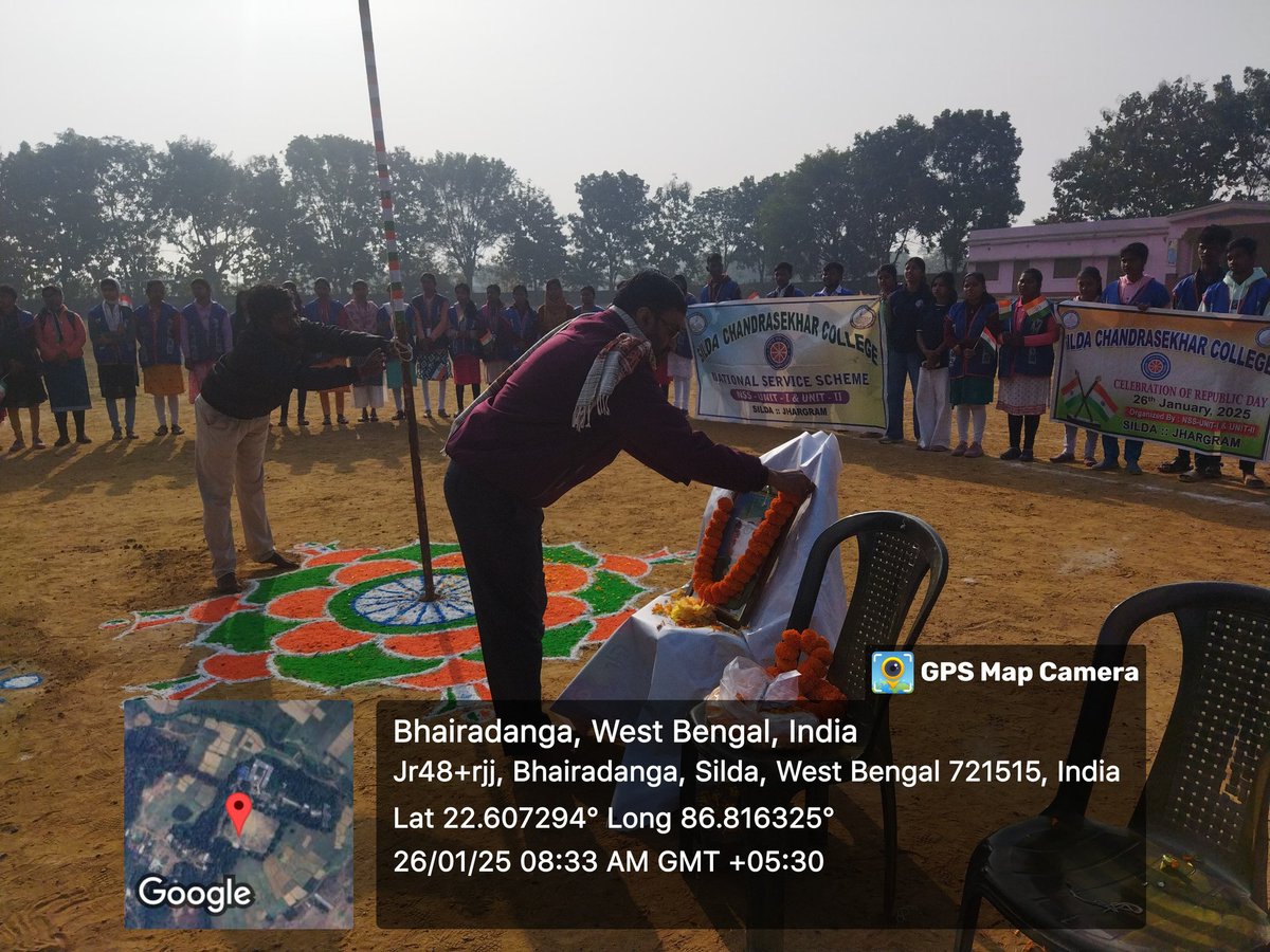 SildaIi's tweet photo. Celebration of 76th Republic Day
Silda Chandrasekhar College 
NSS units I &amp; II
@_NSSIndia @rdnss_kolkata @VidyasagarNSS  @ Vinaynssrd https://t.co/5I8SEed5Ht