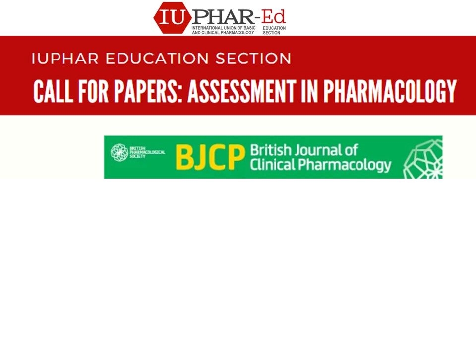IUPHAR-Ed (@iuphar_ed) on Twitter photo BJCP is proud to announce a call for submissions: Upcoming themed issue on Assessment in Pharmacology. #IUPHAR_Ed <a href="/IUPHAR/">IUPHAR</a>
Lead guest editor: R. Kelly-Laubscher (roisinkelly@ucc.ie)
Co-guest editor: K. Quesnelle (quesnelk@greenvillemed.sc.edu)
Guidelines
buff.ly/40weITR BJCP is proud to announce a call for submissions: Upcoming themed issue on Assessment in Pharmacology. #IUPHAR_Ed <a href="/IUPHAR/">IUPHAR</a>
Lead guest editor: R. Kelly-Laubscher (roisinkelly@ucc.ie)
Co-guest editor: K. Quesnelle (quesnelk@greenvillemed.sc.edu)
Guidelines
buff.ly/40weITR