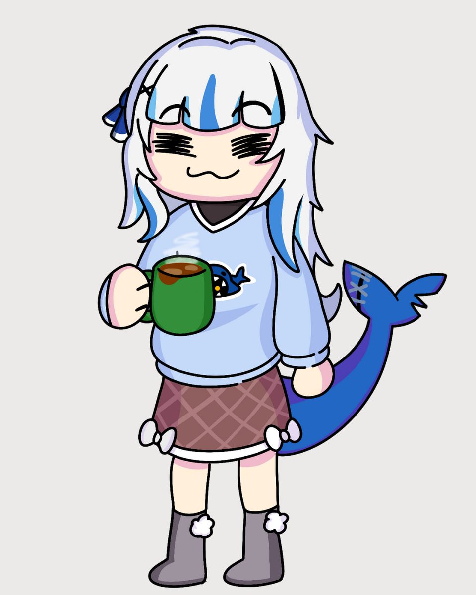 heyypaeh's tweet photo. gura's new outfit and her tasty hot chocolate
#snowshark #gawrt #vtubers https://t.co/JmMQmC1hmu