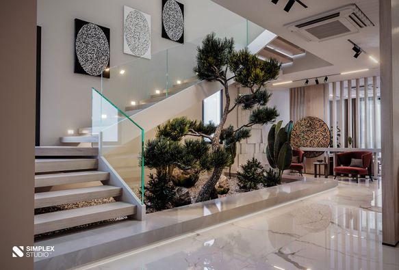 SimplexStudio1's tweet photo. Inspired by the seamless blend of nature and modern design in this stunning staircase. The floating steps, natural wood, and integrated greenery create a tranquil and inviting atmosphere. #interiordesigner  #architecture 
#interiordesigner  #تصميم_داخلي #ديكورات_داخلية https://t.co/cKrwd7ZYzZ