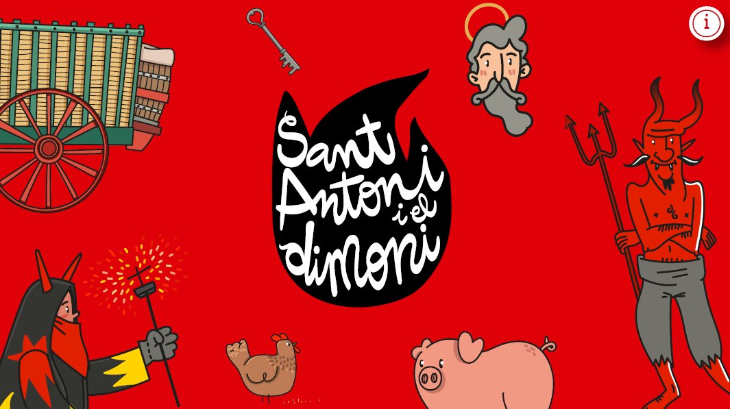 Cultupopularbcn's tweet photo. 🔥 Ja has jugat al Joc de #SantAntoni i el Dimoni?

📲 És un conte interactiu pensat per a tota la família.

👹 El joc ens endinsa a les festes dels barris de la ciutat mentre ajudem a alliberar sant Antoni de les urpes del Dimoni. 

🔗 Juga-hi aquí!
https://t.co/d3YfpR21Wo https://t.co/fBMx6DD2ac