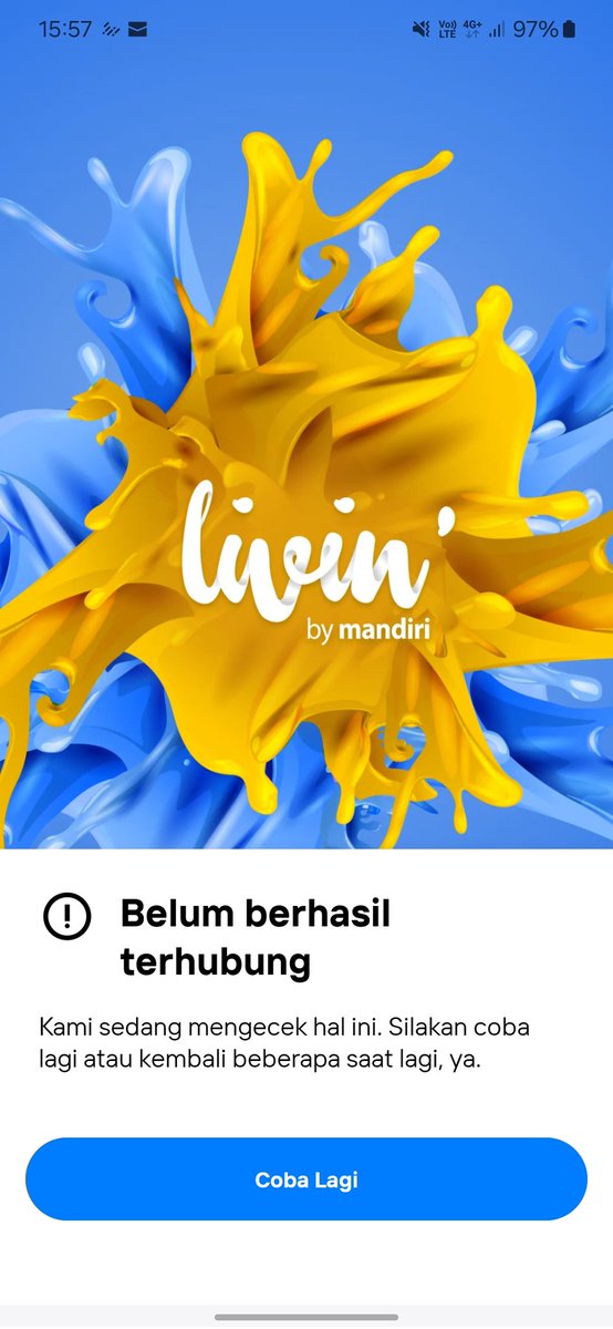 kyrthv's tweet photo. Ada yang tau ini mbanking mandiri kenapa? Kok gak bisa2 login dari kemarin :( https://t.co/uoOsUe2yHV