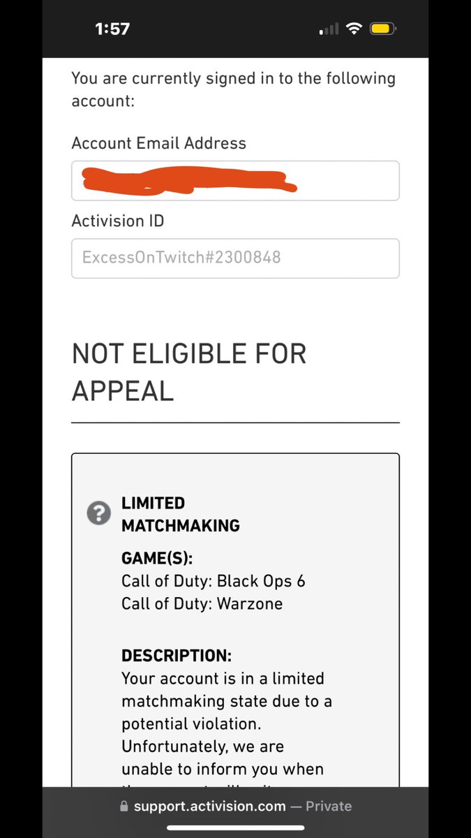 I’ve played on this acc for 4 years and never cheated in my life. Stats go all the way back to  WZ1

Streaming is my full time job and this definitely makes things more difficult. Any help would be greatly appreciated 🙏🏻  <a href="/ShanieceSaysHey/">Shaniece</a> <a href="/clipperrob/">Robert Taylor</a> <a href="/RavenSoftware/">Raven Software</a> <a href="/ATVIAssist/">Activision Support</a>