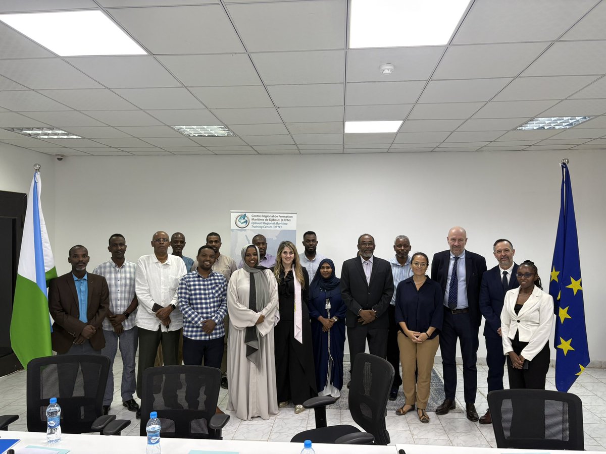 CRFM2023's tweet image. Le Centre Régional de Formation Maritime a accueilli l&apos;atelier du projet #RedSea, soutenu par l&apos;UE, pour renforcer la sécurité et la sûreté maritime. Un engagement concret pour améliorer les capacités des autorités maritimes de Djibouti et de la région. #UE #IMO