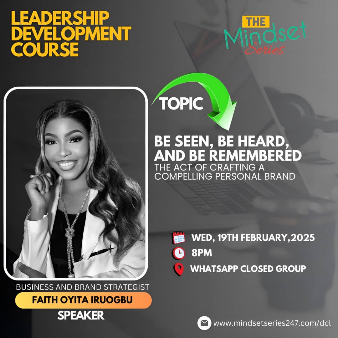 mindsetseries_'s tweet image. At Mindsetseries, we go 1,000% to help you grow. This course covers relationships, team management, public speaking, personal branding, and mental wellness—taught by top experts. Don’t miss 4-Week Leadership Development Course.

➡️ mindsetseries247.com/ldc 

 #Leadership #mindset