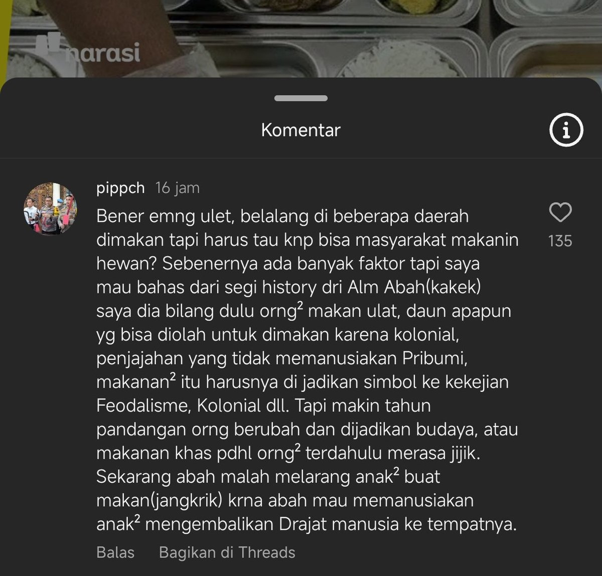 bani_nusa's tweet photo. @kegblgnunfaedh Dikasih paham sama ini orng, dulu manusia blm punya akal bener jdi apa aja dimakan, dikasih akal dan pengetahuan makanya sekarang makanan milih² eh dateng lah kolonial buat ngerusak akal manusia. https://t.co/aohh8ezx7v