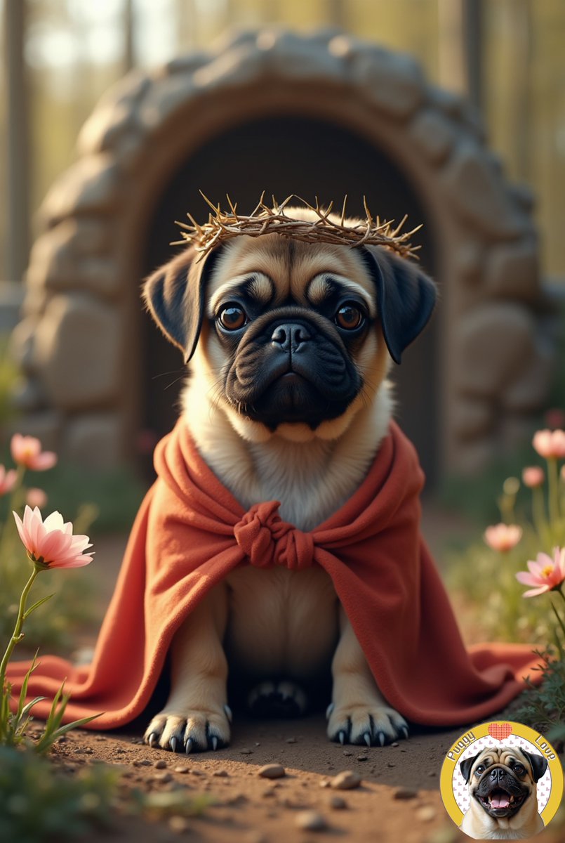 PuggyGallery's tweet photo. #pug #pugslife #dog #dogday #animal #cute #pet #child #puglove #puggylove #dailylife #パグ #Dog #festial #clothing #easter #easterstory https://t.co/r7B4ZXtTEV