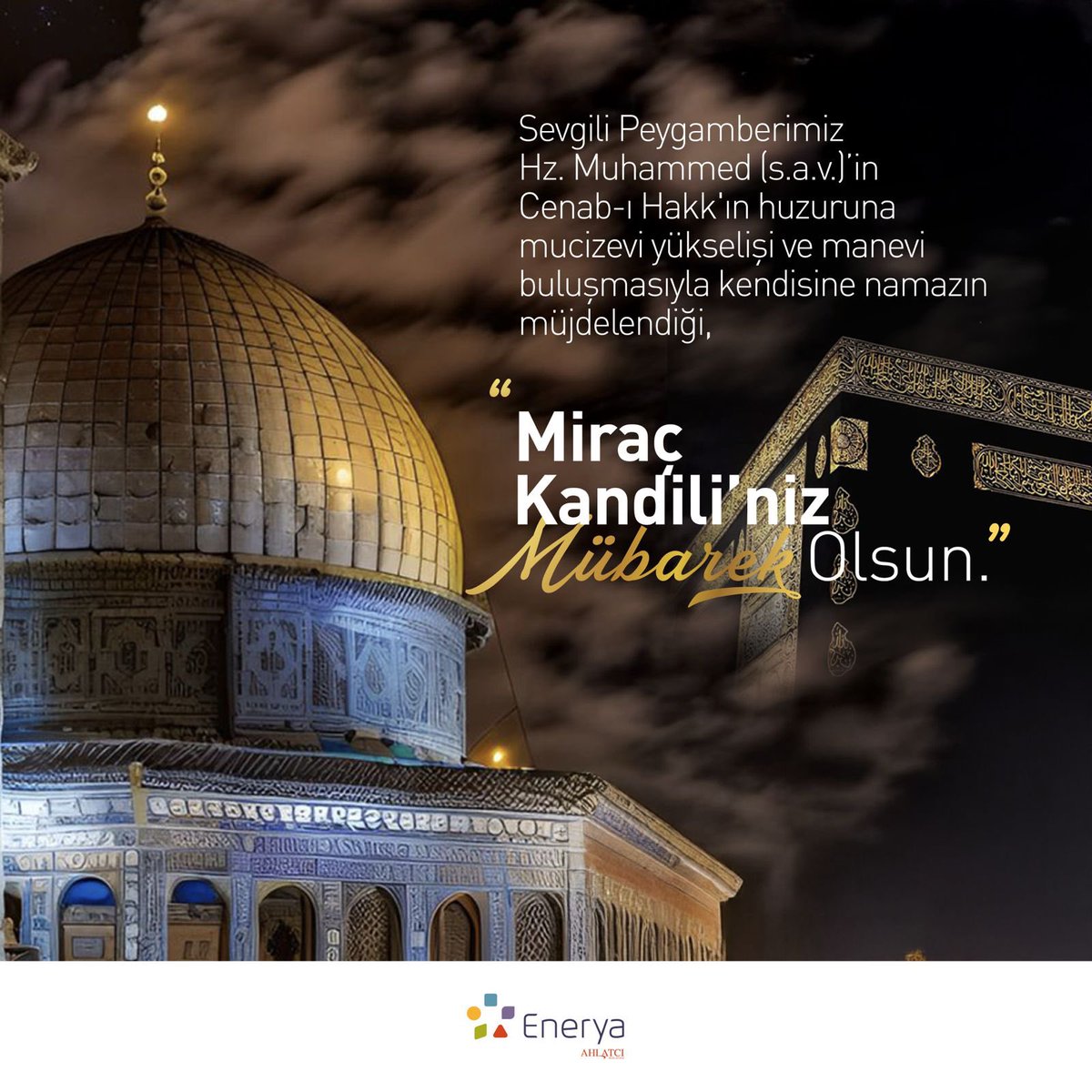 Miraç kandilimiz mübarek olsun.