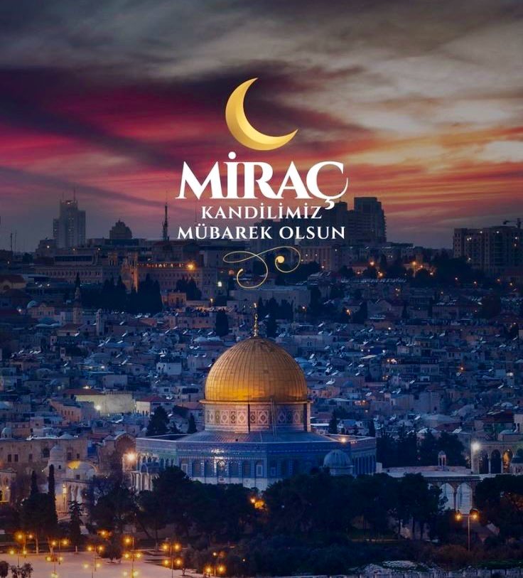 mehmetaktas023's tweet photo. Âlemlere rahmet olarak gönderilen Peygamber Efendimiz Hz. Muhammed (SAV)’in hikmet yüklü yolculuğunun gerçekleştiği mübarek Miraç gecesinin, yeniden miraç değerleriyle buluşarak yücelmemize ve yükselmemize vesile olmasını Rabbimden niyaz ediyorum. 

Kudüs ve Mescid-i Aksâ’nın özgür olduğu Miraç gecelerine kavuşmak duası ile Aziz milletimizin ve tüm İslam âleminin Miraç Gecesini tebrik ediyorum.

Gönlümüzden geçirdiğimiz duaları kabul eyle Allah’ım.

#MiraçKandili