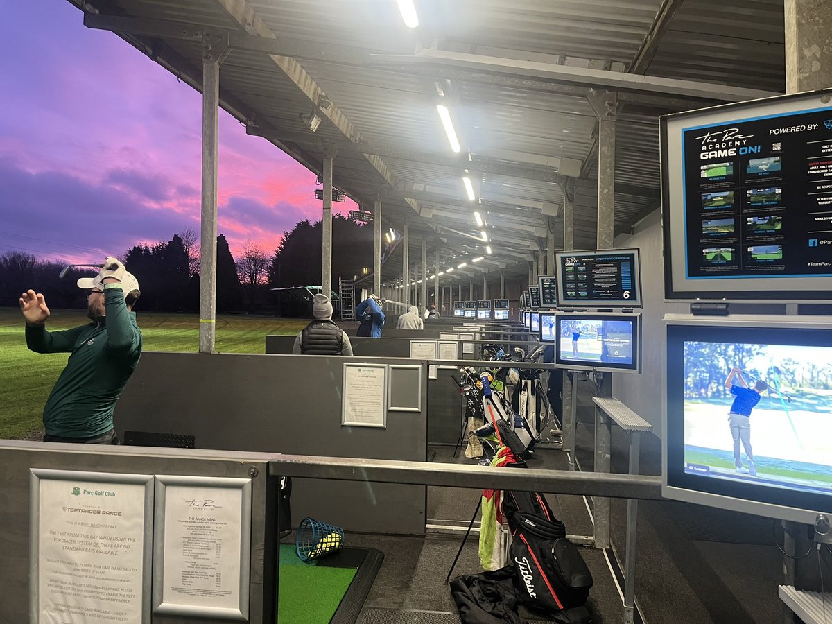 Range busy this morning with players getting ready for Cock Of The North #toptracer