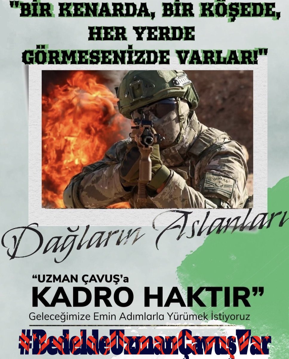 Geleceğinden emin olmak isteyen #uzmançavuşbedeldevar kadroda neden yok? #UzmanÇavuş