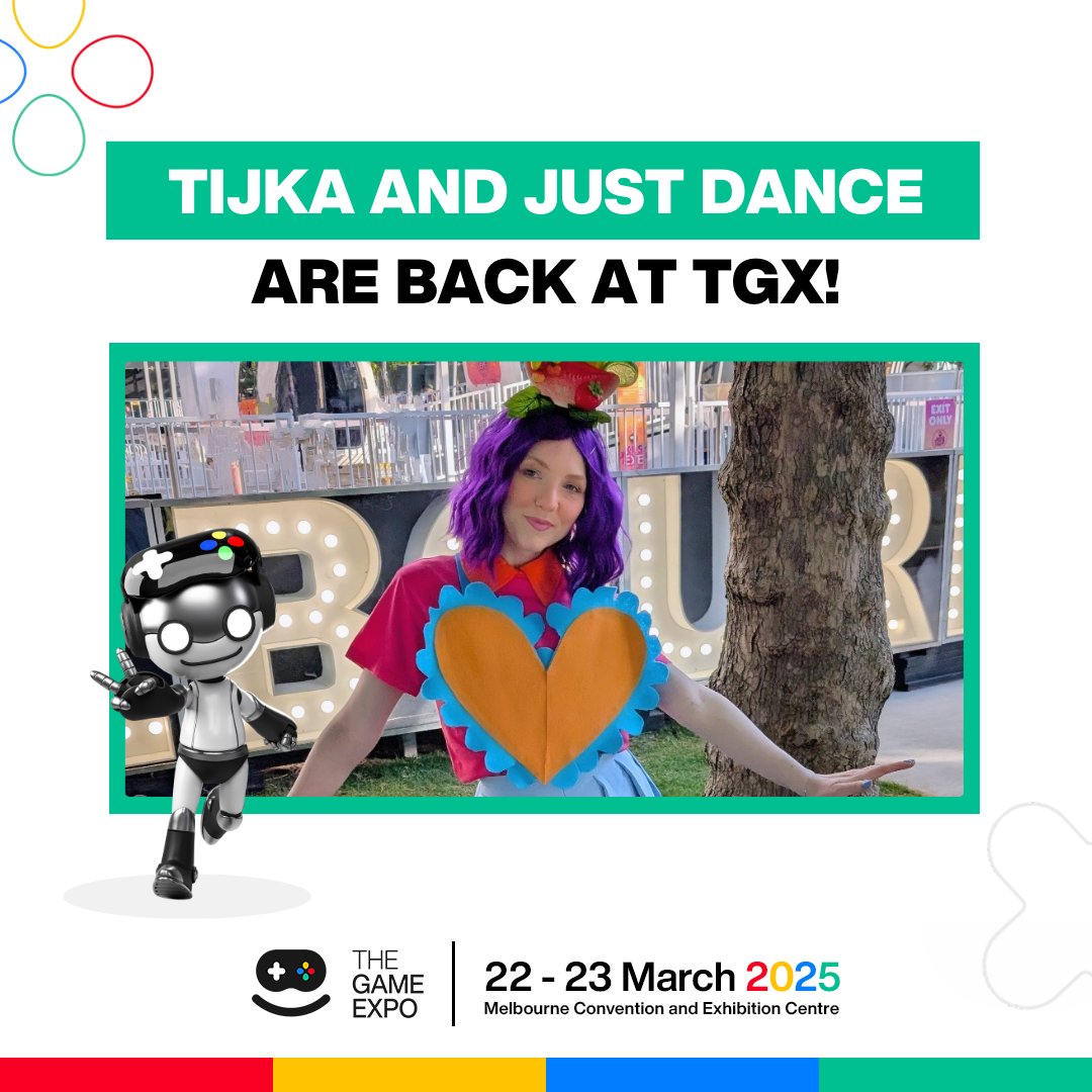 TheGameExpo - TGX (@thegameexpo) on Twitter photo We are SO excited to announce Tijka and Just Dance are returning for #TGX 2025! 🎉 Get ready to dance to all your favourite tunes, and win some awesome prizes! 🕺
#TheGameExpo <a href="/UbisoftANZ/">Ubisoft ANZ</a> We are SO excited to announce Tijka and Just Dance are returning for #TGX 2025! 🎉 Get ready to dance to all your favourite tunes, and win some awesome prizes! 🕺
#TheGameExpo <a href="/UbisoftANZ/">Ubisoft ANZ</a>