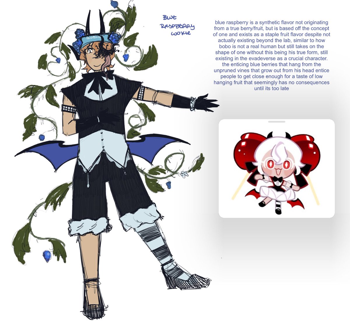 trooperefect's tweet image. got back into crk ill make the rest of the evade chars wearing the cookie clothing i like i just wanted to do bobo first bc i havent drawn him in a few months mayble ill render him