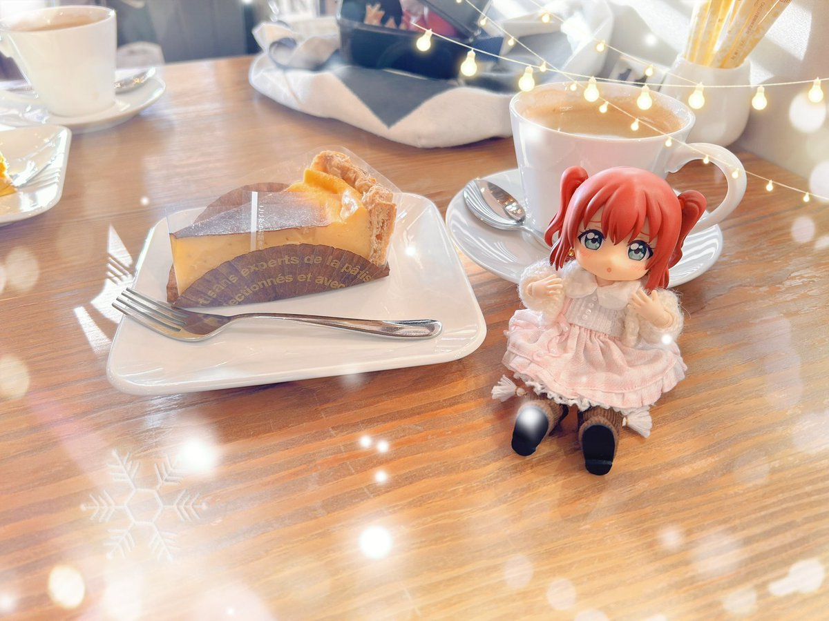 pomapomasakae's tweet photo. 出来上がったお写真がこちら👇💝
今日のおやつってケーキだったんだけど、カスタードパイ？焼きプリンパイ？そんな感じ…✨ https://t.co/pQ7JTQtVKs