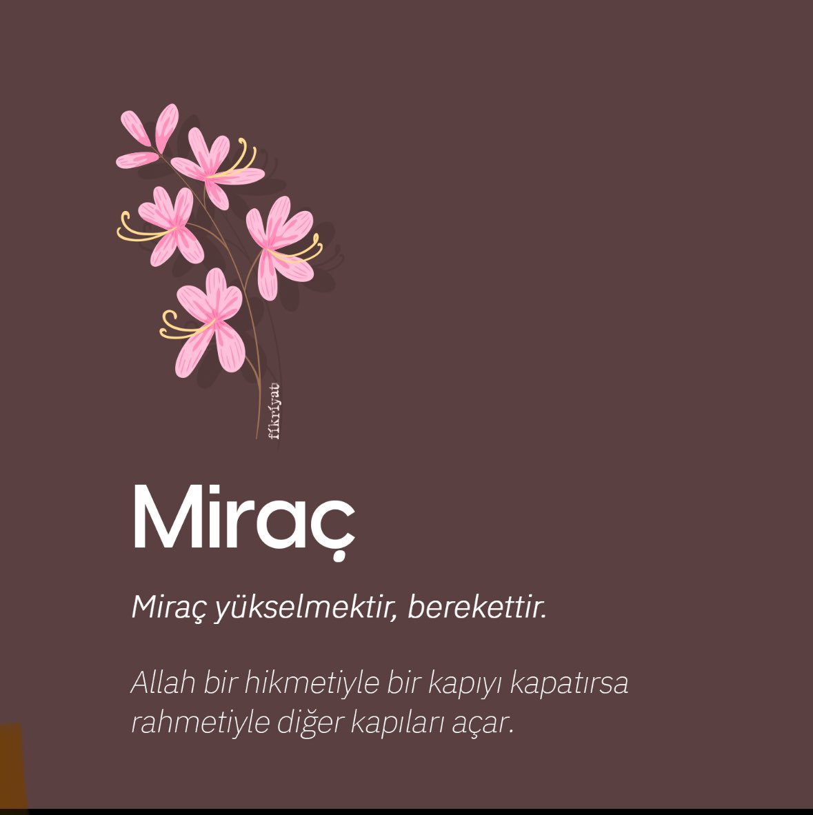 volknsumer's tweet photo. “Her imtihanın sonunda mutlaka bir mükafat vardır; tüm mesele sabır ve tahammülde.” 

#Miraçkandili https://t.co/6dmFpUh1m1