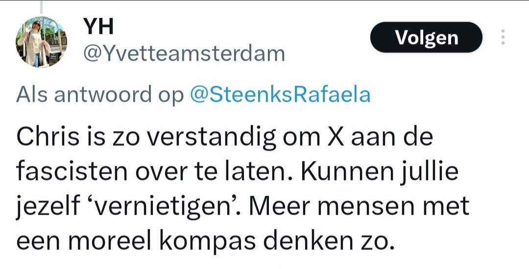 BertvanVondel's tweet image. Wat zei je @Yvetteamsterdam? Je hebt Chris goed ingeschat🙈🤡🤣 #ChrisKlomp #verstandig #fascisten #X #moreel #kompas
