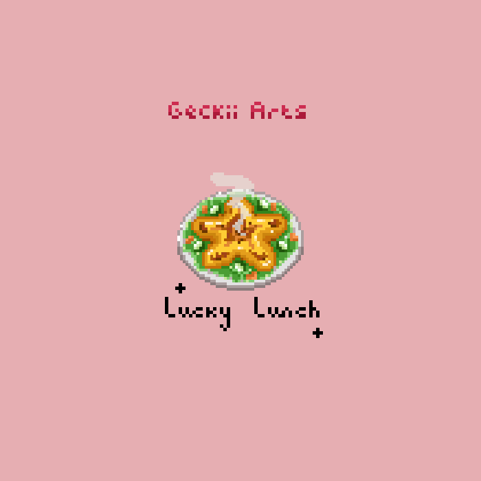 GeckiiArtsx's tweet photo. My take on Lucky Lunch from Stardew Valley ⭐️✨

#pixelart https://t.co/DKuKyvydXw