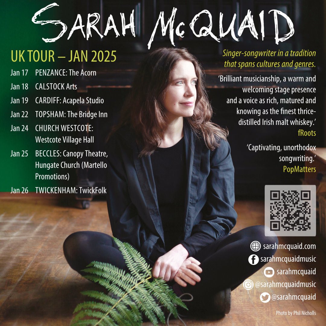 sarahmcquaid's tweet photo. -> George for helping out! Early start this morning as we’ll be stopping off to record a chat &amp; a song or two with #SamMillar for his @UKAmericanaBar #videopodcast en route to my gig at @TwickFolk #TwickFolk @CabbagePatchPub TONIGHT — my 3rd time playing this venerable -> https://t.co/h9yp95v5HJ