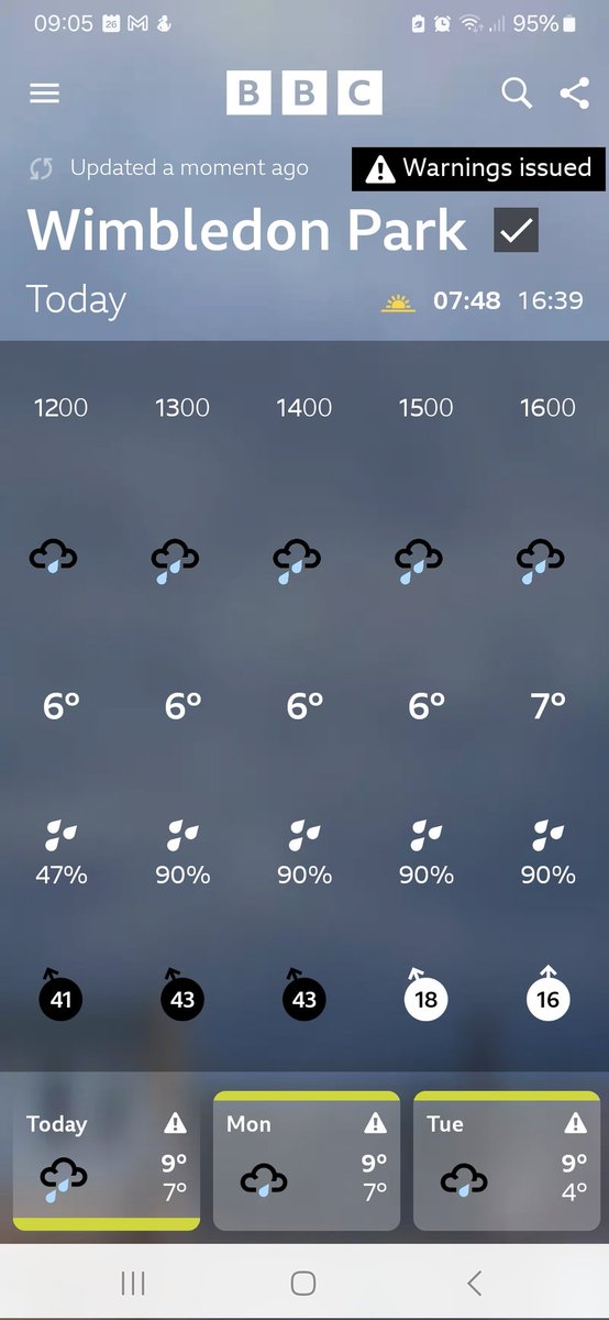 Sorry to say that.
Due to heavy winds and rain, we decided not to open the market today. @wimbledonvillagefarmersmarket .
See U next week