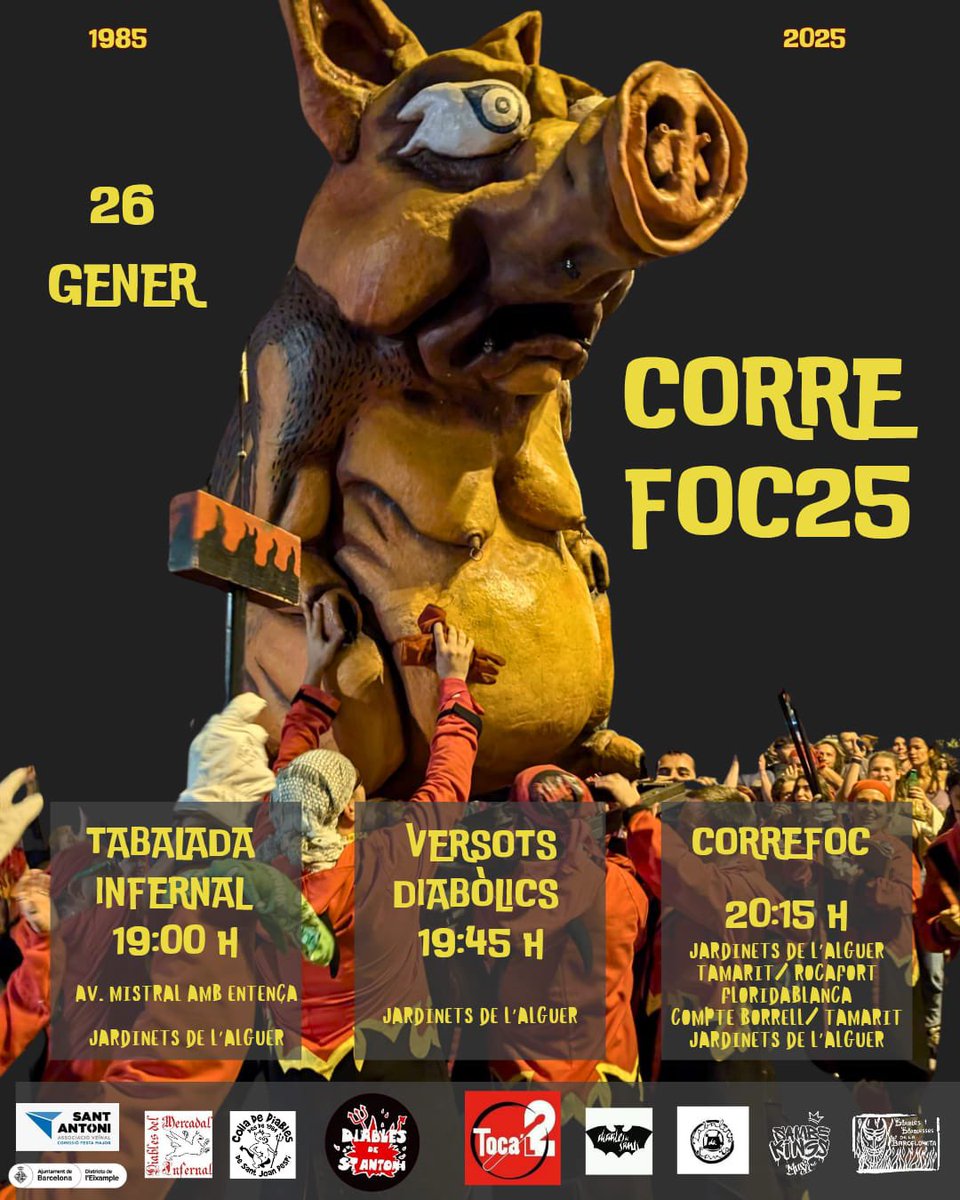 Diables, Tabalers i Bèsties de Sants tweet media