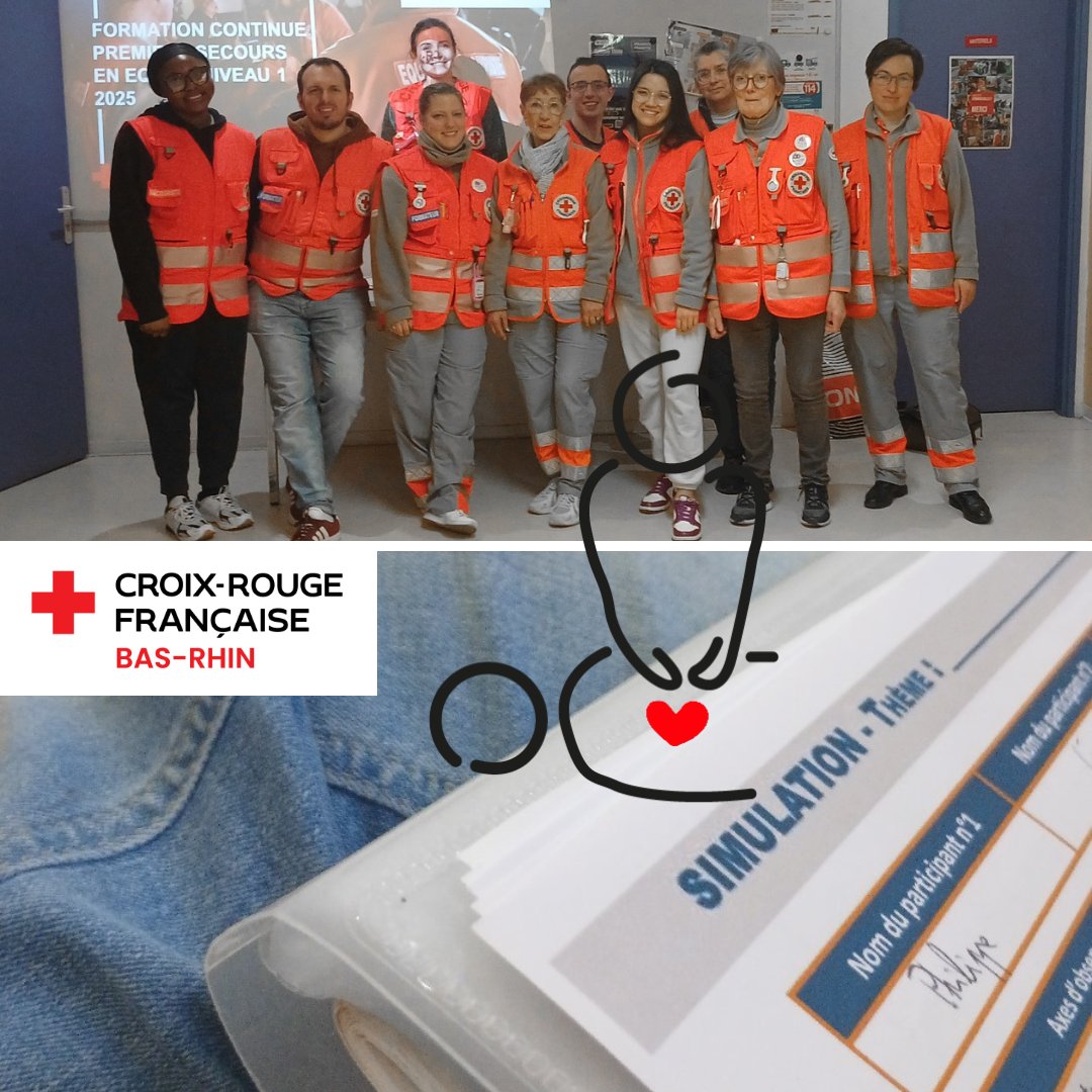 [Formations continues secouristes 2025]

Nous nous entrainons tout au long de l'année dans nos structures locales.
Mais pour garder notre qualification opérationnelle de Sécurité civile nous nous devons de valider notre formation continue Intervenant Secouriste

📸 CRf DT67 Comm