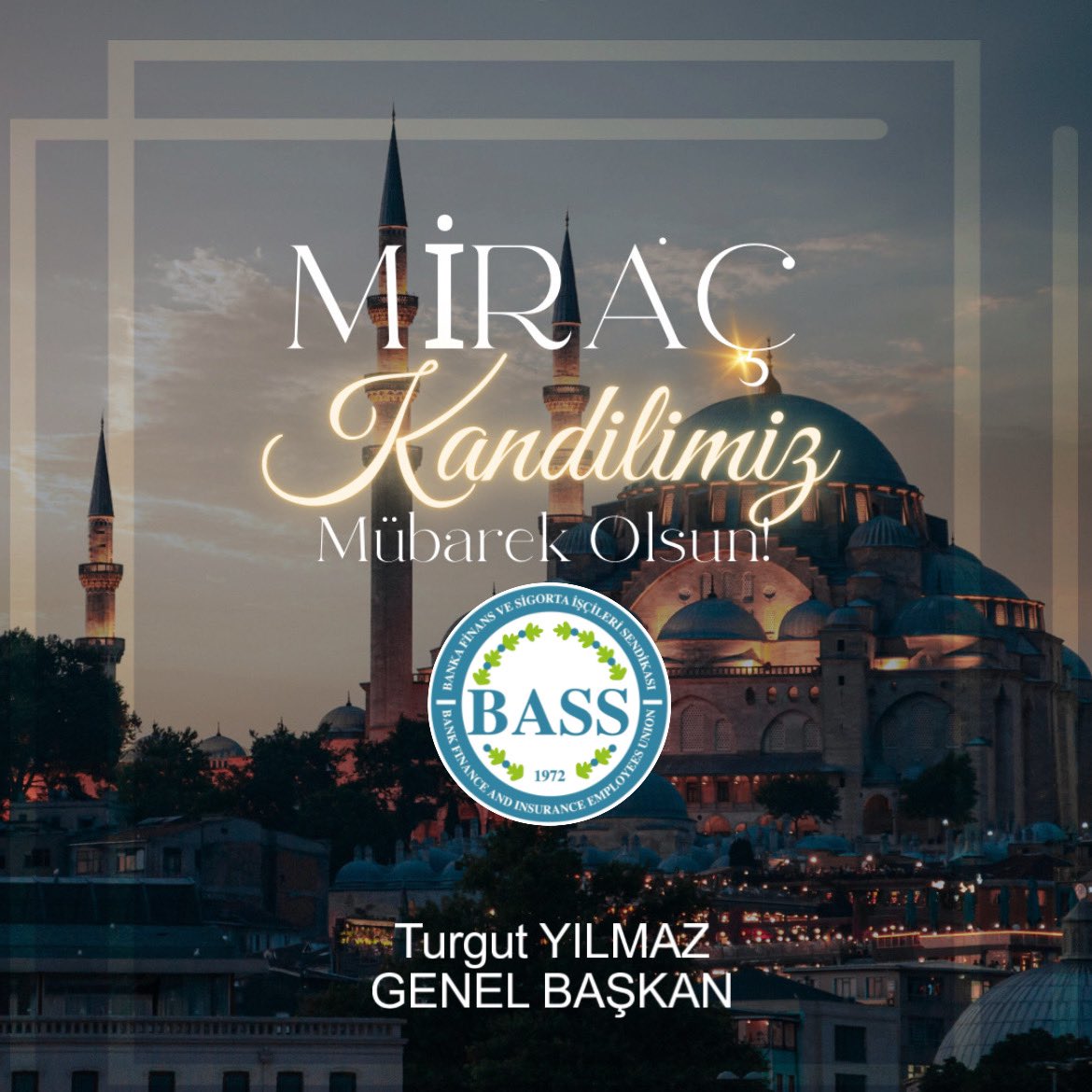 Milletimizin ve İslam Âleminin Miraç gecesini tebrik ediyor,  bu mübarek gecenin tüm insanlığa sağlık  ve  huzur  getirmesini  dilerim.  #mirackandili