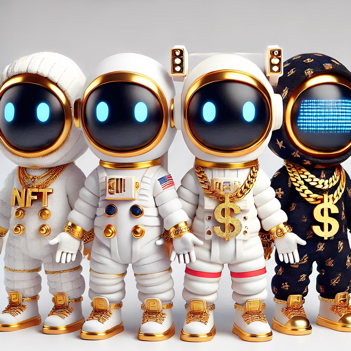 Les petits astronautes, c’est notre gang !‍💥💯💵 #nft #nftart #nftcommunity #nftcollector #nftdrop #cutenft #crypto #astronauts #3d #ai #aiartcommunity #art #artcollector #love #pice #nftartists #nftnews #3dart #3dartist