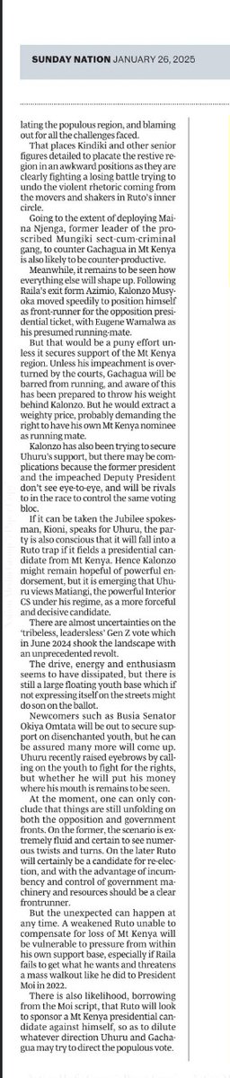 ProgressKN's tweet image. The merger between UDA and ANC provides an interesting lineup ahead....
@Nation_Politics
#SundayReview