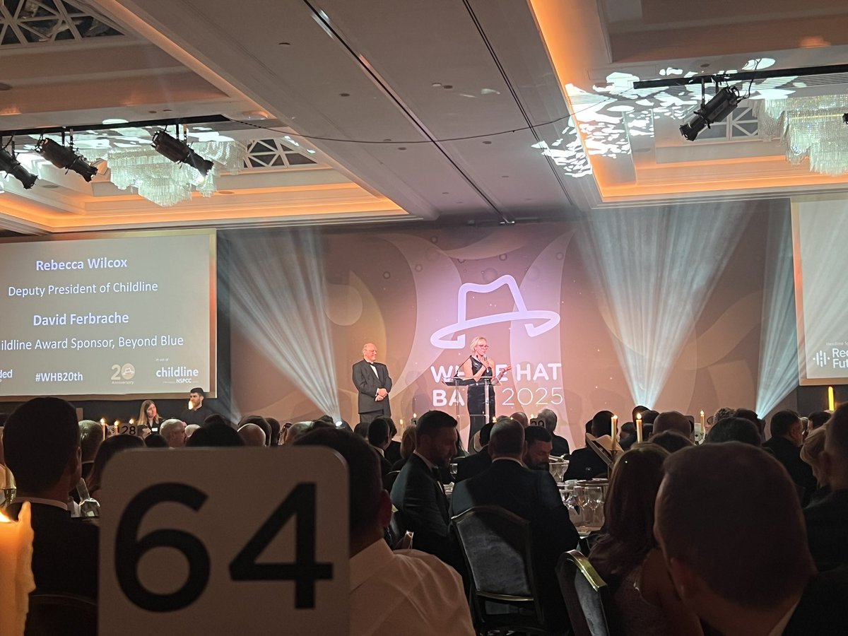 Great to attend the White Hat Ball in aid of NSPCC’s Childline on Friday night. Thank you <a href="/TashJNorris/">Tash Norris</a> for the invite. So much money raised for a brilliant cause and great to see such passion in the room.