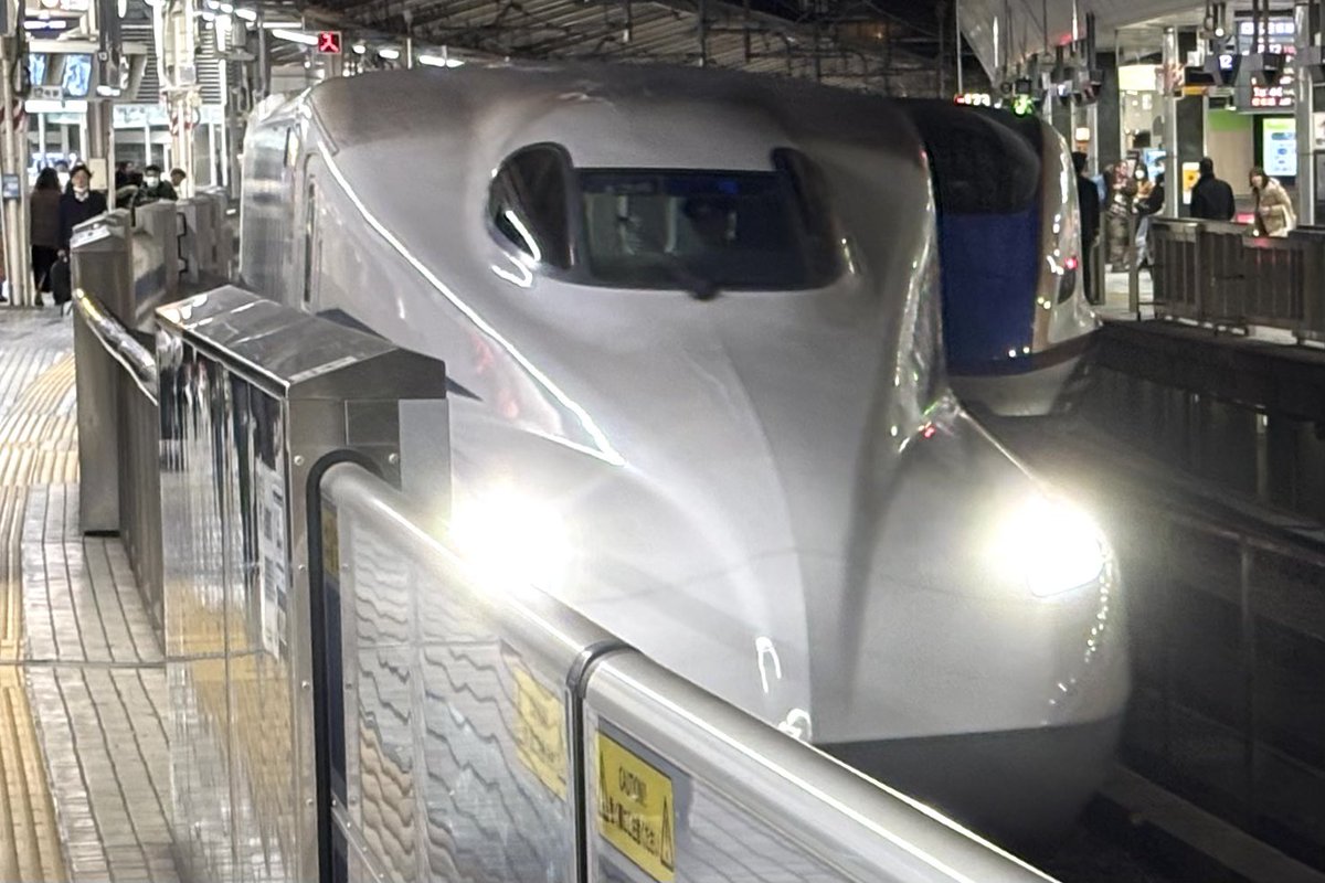 のぞみ447号新大阪行きに乗車😊N700S、J36編成ですね。
