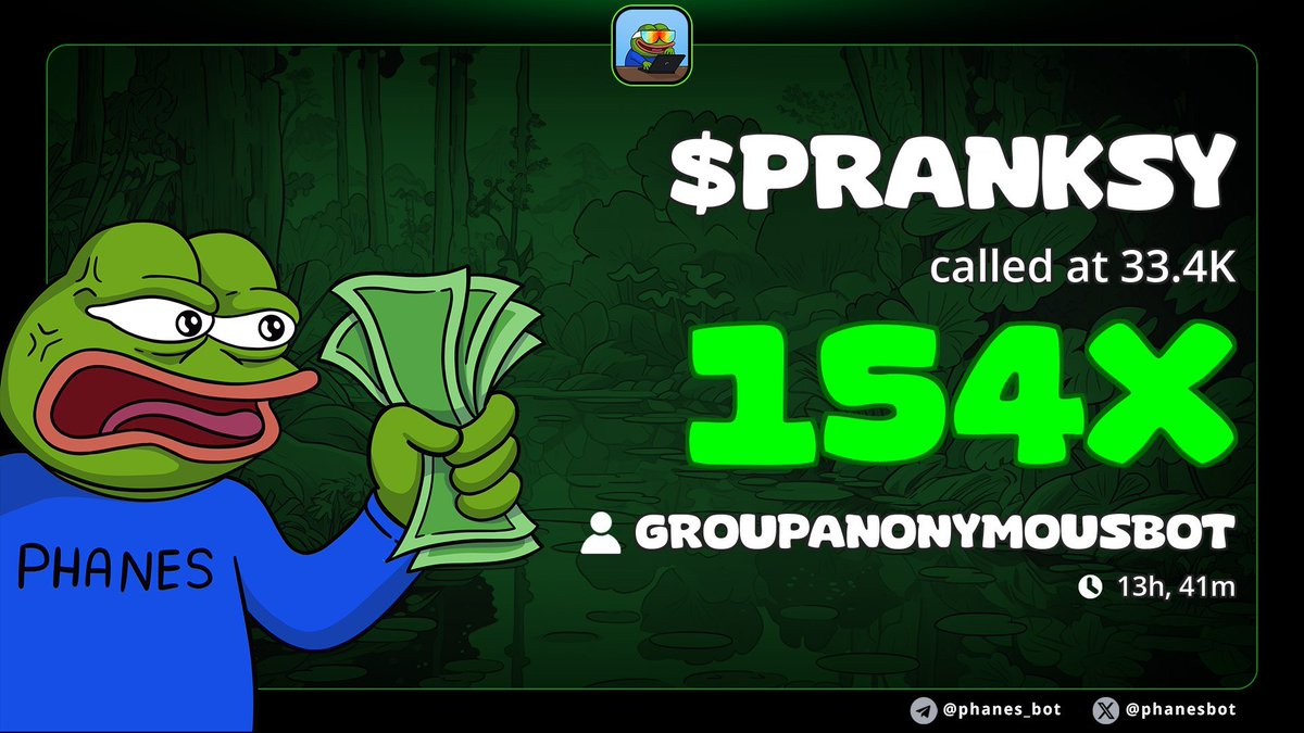 Always early! t.me/GrayAnomaly 
$tribe
$pranksy