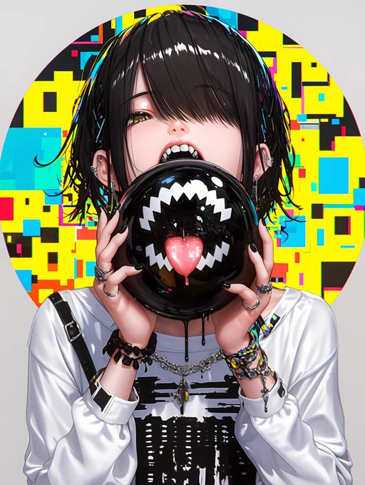 AIイラスト界隈トレンド用語宇城ってる舌を出している。舐めている。エモい。宇城一さんのようである。tamる謎の黒い球体のこと。tamさんの正体。tamさんのようである。 