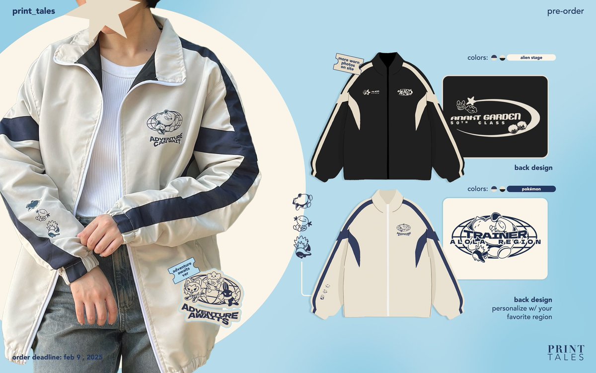 print_tales's tweet photo. ( rts appreciated 🧃 ) 
shop open .ᐟ

adopt our con leftovers &amp; new clothing 🌻

〰️ pokémon, orv, alnst
〰️ haikyuu, haikaveh, dungeon meshi, bungou stray dogs, daiya +

🗃️ ph / intl store https://t.co/cFahPmhhvh
🍀 bundle deal save ₱390

doo: feb 9
✉️ intl go, dm

fanmade merch https://t.co/hMBOuDjFj2