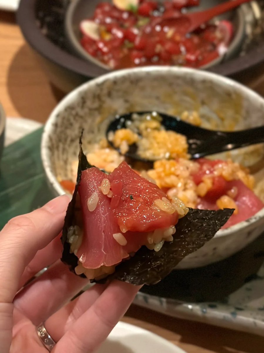 njsph's tweet image. I enjoyed eating chutoro rice very much😘