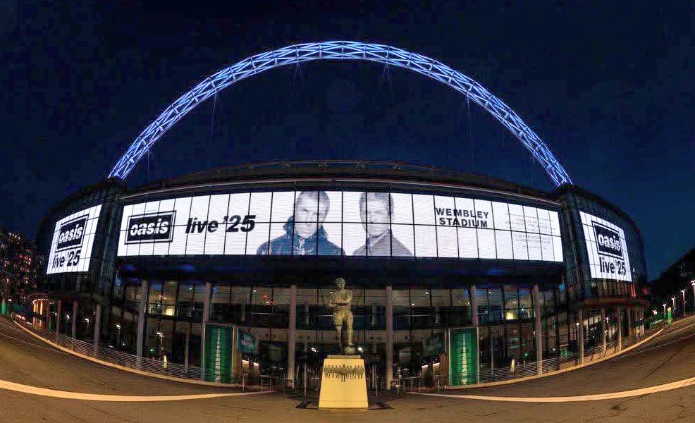 In just 6 months, OASIS will play the FIRST of seven gigs at Wembley Stadium.