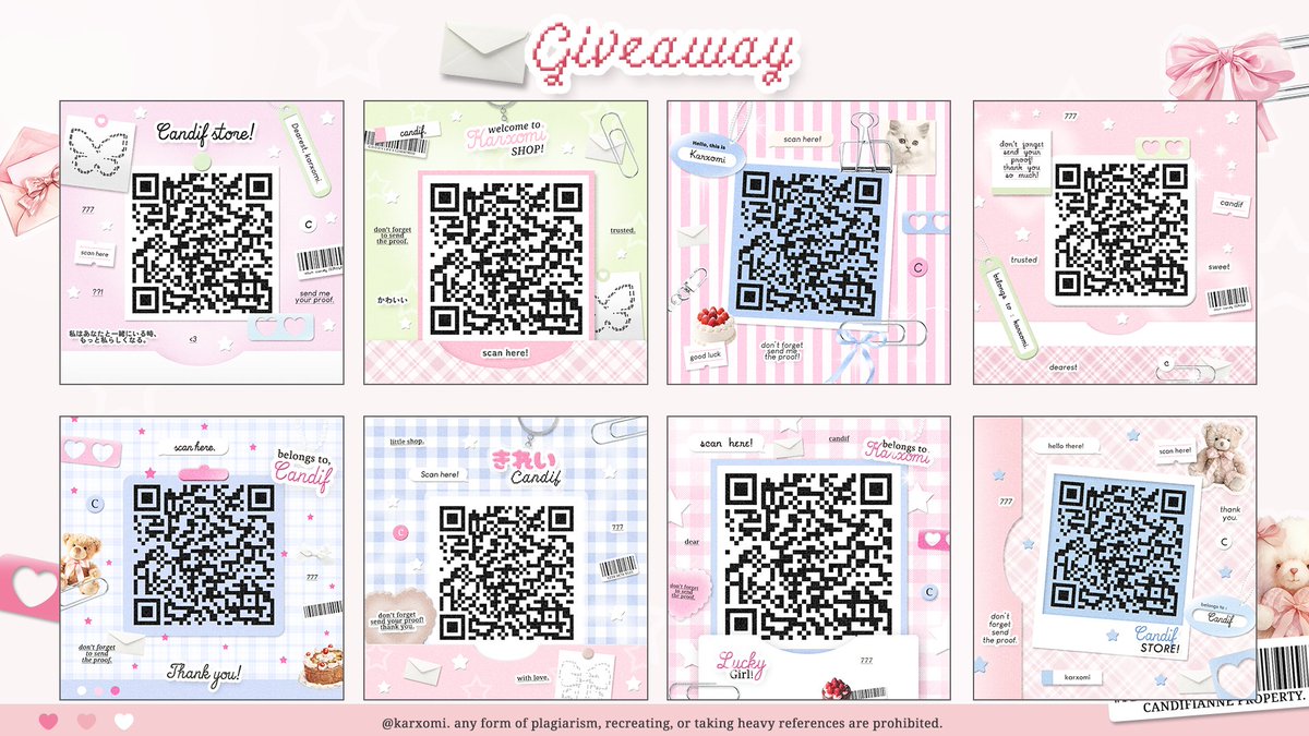 help repost 🥹🫶

haiii kamu mau di traktir QR Deco lucu ini untuk 2 orang pemenang yg beruntung 🎁 hadiah spesial dari kak <a href="/curoisant/">⋆. AyYie 𐙚</a> xixixi

syaratnya 
🎁 rt twit ini
🎁 follow kak <a href="/curoisant/">⋆. AyYie 𐙚</a> 
🎁 reply apa aja 💓

good luck, end tba 🎀

#zonauang
