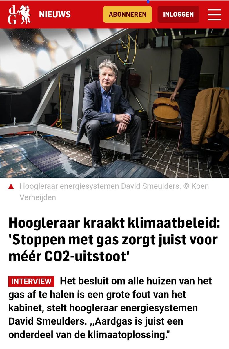 Hoogleraar David Smulders heeft een helder betoog over de onder aanvoering van #D66 domme besluit om onze gasputten met beton te storten. 

Door de #milieumaffia wordt NL nu gedwongen vuil gas te importeren waardoor wij de hoogste energiekosten hebben in de wereld.
#wnlopzondag