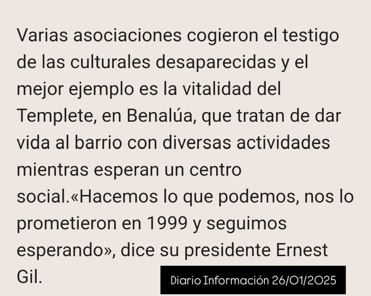 AV de Benalúa «El Templete» tweet media