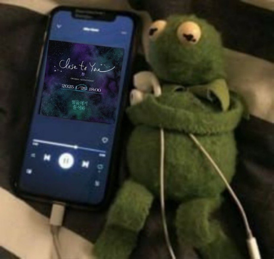 cha_yoonginuuna's tweet photo. —✨”Close to You” by Jin Lyrics in English full 🎧🎶 :

Under the stars
Closing my eyes
Hearing your voice
It’s our last
I just can’t deny
I think I’m drawn to you
Behind the countless stars lie a distant and unfamiliar sky
Like a fairy tale story that I encountered during my childhood

I swim through the depth of time again
In this space of unending expanse
Just to get close to you
The brightest one in my universe
Amidst the shattered moments of time,
There is only one shining memory
Just to get close to you
I’m still here

Asking the stars
Every night to take me where you are
no matter how long it takes
no matter how far you are
Even the things that once felt insignificant
Take on new meaning now to me
all day long,
I'm wondering about you.

If I throw myself all and press the button,
Will I be able to see you in that moment in time?

I swim through the depth of time again
In this space of unending expanse
Just to get close to you
The brightest one in my universe
Amidst the shattered moments of time,
There is only one shining memory
Just to get close to you
I’m still ~~~

Just want to step into your own fairy tale
You'll always bе the one I dream I dream of
I'll tell you when you sleep my heart is full
Of you, of you, of you

To somewhere where you are
where I was wandering for a moment, not knowing the end.
If I could rise up with all my might and fly away.

Even the feelings that felt unreachable from afar
Wandered around and around this universe
Eventually,
Just to get close to you
I’m still here 🎶

CLOSE TO YOU TODAY
JIN LOCKDOWN
#Jin_ClosetoYou
#우주를돌고돌아_마침내석진 
#석진에게_클로즈투유
#클로즈투유_다운후스밍해
#방탄소년단진 #진 #JIN
@BTS_twt