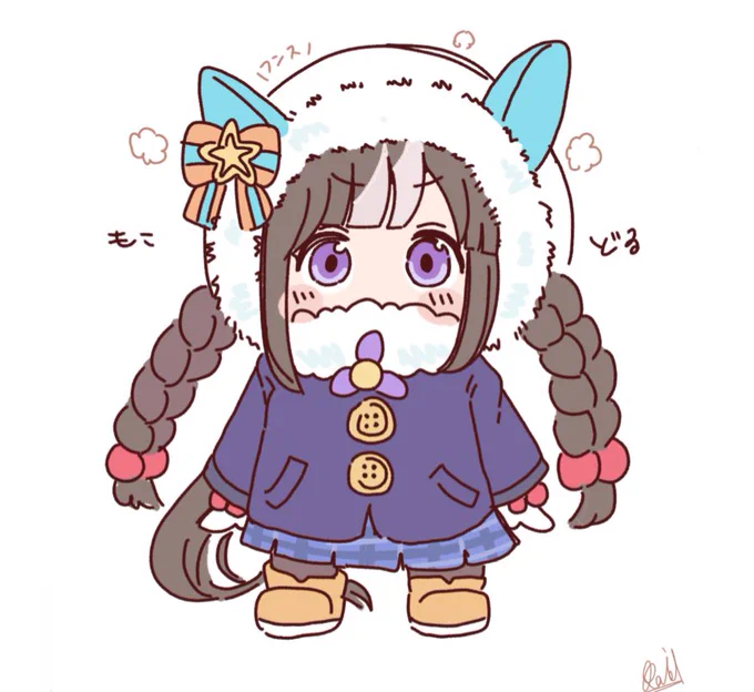 みんなのもこドル待ってるぜ( ˆ̑‵̮ˆ̑ ) #いいねした人は私のイラストを自分の絵柄で描く 