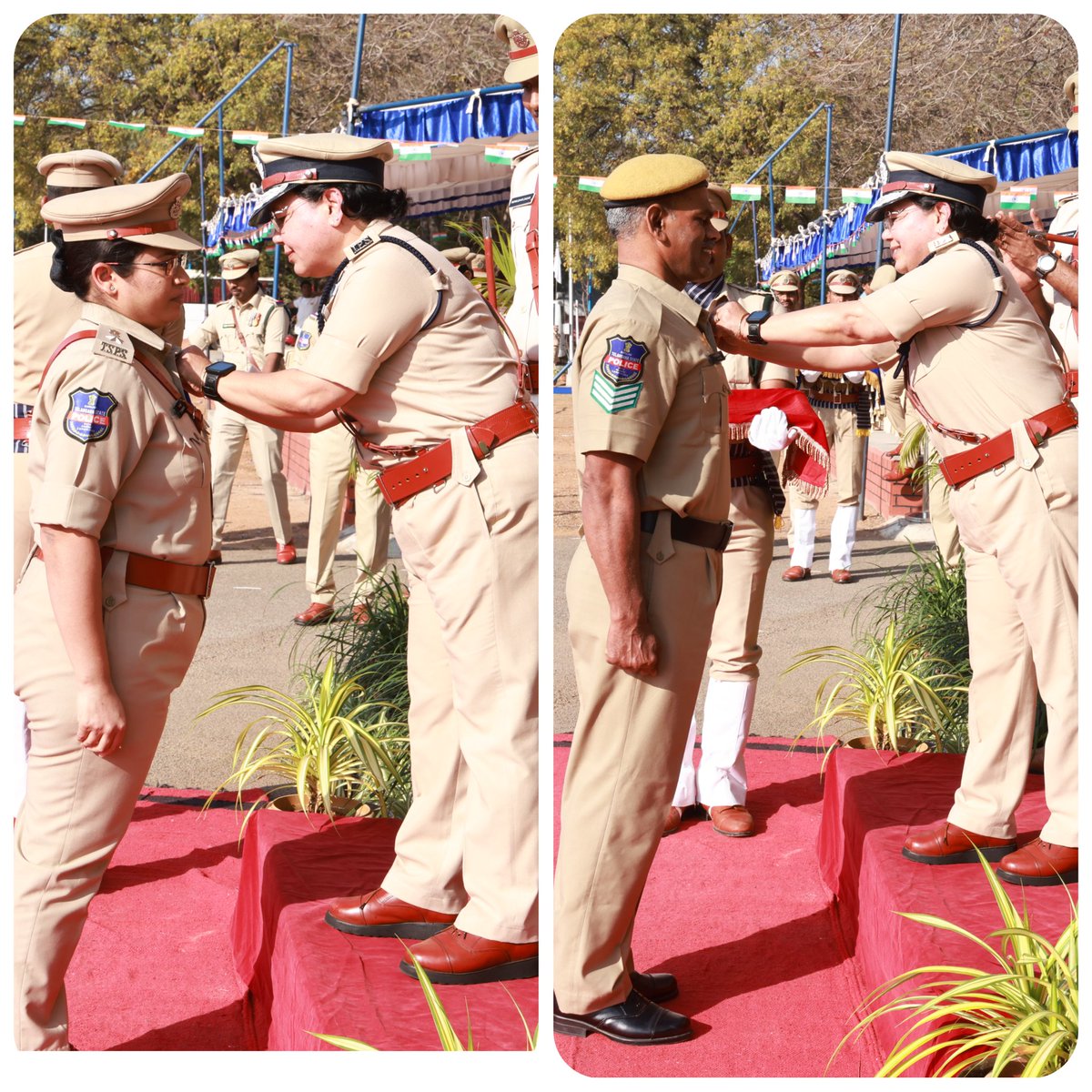 TGPoliceAcademy's tweet photo. “On this Republic Day, we reaffirm our commitment to uphold the Constitution of India, a document that embodies the principles of justice, liberty, equality, and fraternity. As members of the police force, it is our solemn duty to protect these values, ensuring the rights and dignity of every citizen. The essence of a republic lies in the sovereignty of its people and the rule of law. By enforcing laws with fairness and integrity, fostering trust, and serving without fear or favor, we strengthen the democratic foundation of our nation. Together, let us honor the spirit of the Republic by remaining steadfast in our dedication to justice and service.”
#76thRepublicDay 
#RBVRRPoliceAcademy 
#NationalPride 
#UnityInDiversity"