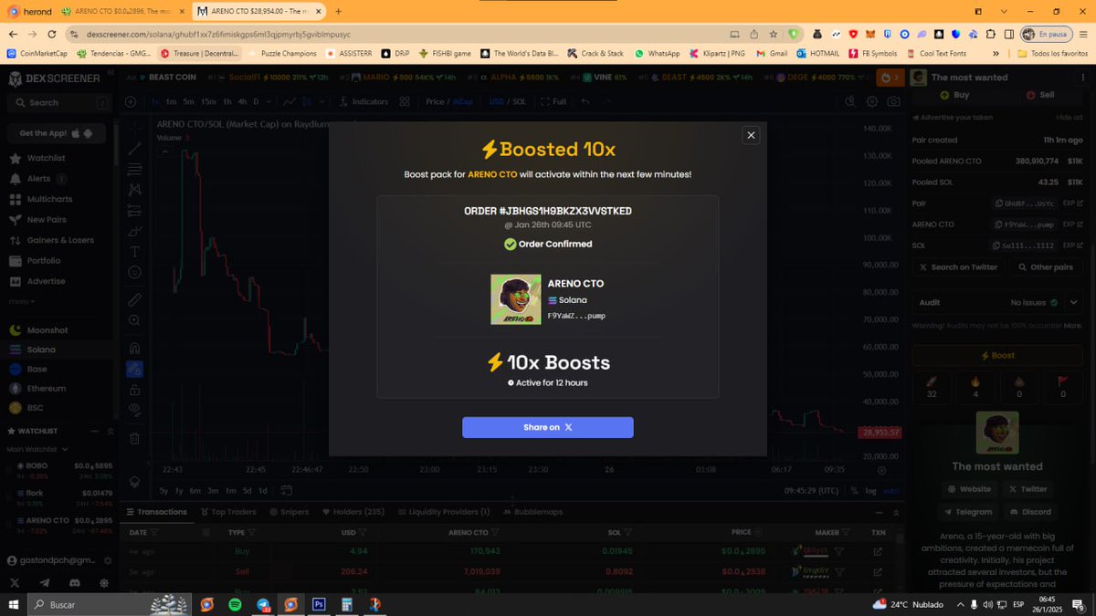 LET'S GO FOR EVERYTHING! LET'S GO BACK... FIRST OF ALL FORECAST, DIAMOND HOLDERS TO THE MOON #CryptoNews #CryptoGaming #cripto <a href="/MARCIANOPHONE/">MarcianoTech/Finanzas/Vlogs</a> @dogflork #CryptoMemeCoin #CryptoGaming  #memecoin #ARENO #ARENOCTO
